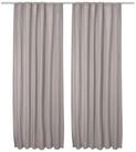 Beautissu Vorhang 2er Set Thermovorhang Gardine Grau Amelie TK, 140x245cm,...