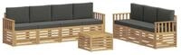 vidaXL Gartensofa Sofagarnituren Massivholz, 8 Teile