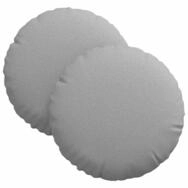 vidaXL Sitzauflage Sitzkissen 2 pcs Wolkengrau &Oslash;30 x 13 cm Stoff, (2 St)