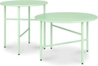 bomoe Beistelltisch 2er Set Beistelltisch Outdoor &Oslash; 44x46cm + &Oslash; 53x36cm, Mint,