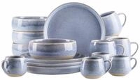 M&Auml;SER Fr&uuml;hst&uuml;cks-Geschirrset Aquata (16-tlg), 4 Personen, Steinzeug