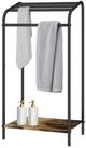 relaxdays Handtuchst&auml;nder Industrial Handtuchst&auml;nder mit Ablage