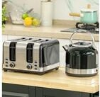 HOMCOM Toaster 1.7 Liter, Strixr Thermostat, Filter, Kocher-Toaster-Set, f&uuml;r