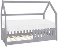 ML-DESIGN Spielbett Hausbett Kinderbett inkl. Lattenrost kreativ Bodenbett f&uuml;r