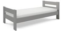 Masseno Einzelbett OSCARO 90x200 cm Kinderbett Kiefer Massivholz Grau