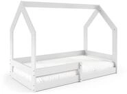 Masseno Einzelbett FLORA 80x160 cm Kinderbett Kiefer Massivholz Wei&szlig;