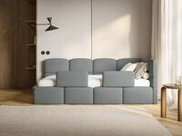 Selsey Kinderbett CLOUDY, Bettkasten, 2x Rausfallschutz, Chenille...