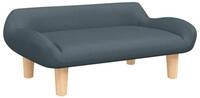 vidaXL Kindersofa, Kinder Schlafsofa Dunkelgrau 70x40x24 cm Stoff