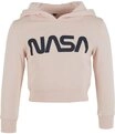MisterTee Hoodie MisterTee Damen Kids NASA Cropped Hoody (1-tlg)