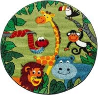 Paco Home Kinderteppich Diamond 638, rund, H&ouml;he: 18 mm, Kurzflor, 3D-Design,...
