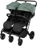 BabyGo Zwillingsbuggy Zwillingskinderwagen GOTwice, mit drei schwenkbaren