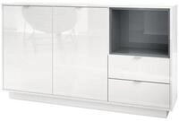 Vladon Sideboard Metro (Kommode, mit 2 T&uuml;ren, 2 Schubladen und 1 offenem Fach),