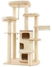 COSTWAY Kratzbaum Katzenbaum, 173cm deckenhoch, mit 3 Katzenh&ouml;hle