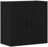 vidaXL Nachttisch, Wandmontierter Schrank Schwarz Eichen-Optik 60 x 31 x 60 cm