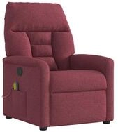 vidaXL Sessel Massagesessel Weinrot Stoff (1-St)
