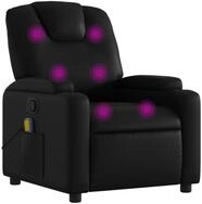 vidaXL Sessel Massage-Relaxsessel, Kunstleder, Schwarz (1-St)