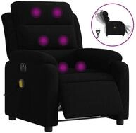 vidaXL Massagesessel, Relaxsessel Elektrisch Schwarz Samt