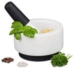 relaxdays M&ouml;rser mit St&ouml;&szlig;el aus Marmor