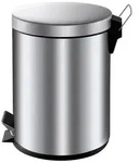 PROREGAL&reg; M&uuml;lleimer Runder Tretabfallsammler, Kunststoff-Inneneimer, 3L, Wei&szlig;