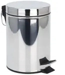 Spetebo M&uuml;lleimer Treteimer Edelstahl - 5 Liter, Metall Kosmetikeimer in...