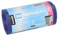 PAPSTAR M&uuml;llbeutel M&uuml;lls&auml;cke, HDPE 70 l 100 cm x 58 cm blau 23 my 500 Stk