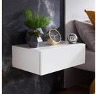 FINEBUY Nachtschrank SuVa11922_1 Wandregal mit Schublade Nachtkommode h&auml;ngend