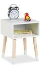 relaxdays Nachttisch f&uuml;r Kinder mit offenem Fach