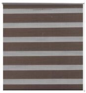 Doppelrollo, vidaXL, Jalousie Seitenzug Duo 80 x 150 cm coffee