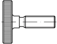 Contorion Schraube DIN 653 R&auml;ndelschraube niedrige Form M10x20 Stahl blank 25...