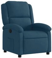 vidaXL Sessel Relaxsessel Blau Samt (1-St)