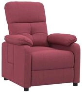 vidaXL Sessel Relaxsessel Weinrot Stoff (1-St)