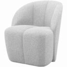 WOOOD Drehsessel Mojo Natur Boucle - moderner Relaxsessel, Drehbar, Bequeme