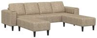 vidaXL Sofa Wohnzimmer Couch 3 pcs Hellgrau, 3 Teile