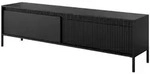 Masseno Lowboard SENSATO 187,1 cm TV-Schrank mit 2 T&uuml;ren Schwarz schwarz 187.1...