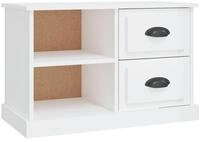 vidaXL TV-Schrank TV-Schrank Hochglanz-Wei&szlig; 73x35,5x47,5 cm Holzwerkstoff...