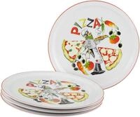 CreaTable Pizzateller Milano Luigi, Teller Set, 4-tlg., (4 St), Vielseitig