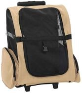 vidaXL Hundebuggy Trolley f&uuml;r Haustiere 3-in-1 Sandfarbe 48x32x(57-106) cm cm