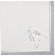 PAPSTAR Papierserviette 160 x ROYAL Collection 1/4-Falz 40 cm x 40 cm silber