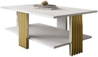 Lookway Couchtisch SAPHIRA GOLD mit Ablage (1 Tisch)