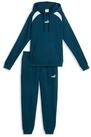 PUMA Trainingsanzug HOODED SWEAT SUIT FL CL (2-tlg), zweiteiliges Set, mit Kapuze,