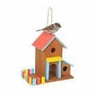 relaxdays Vogelhaus Buntes Vogelhaus zum Aufh&auml;ngen