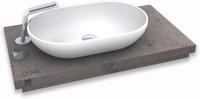 Bernstein Aufsatzwaschbecken O-540 54cm Wei&szlig; matt, Aufsatzwaschbecken schmaler...