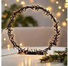 Spetebo LED Dekolicht LED Ring schwarz mit Standfu&szlig;, IP44 gesch&uuml;tzt, LED fest