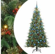 vidaXL K&uuml;nstlicher Weihnachtsbaum K&uuml;nstlicher klappbarer Weihnachtsbaum Gr&uuml;n...