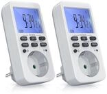 BEARWARE Zeitschaltuhr digital mit LCD Display, Steckdosen Timer, max. 3680W,...