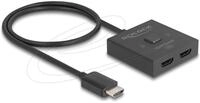 Delock DeLOCK HDMI Switch 2 > 1 bidirektional 8K, (50cm Audio- & Video-Adapter
