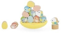 Spiel Balancier-Nest aus Holz mit V&ouml;geln & Eiern &ndash; Geschicklichkeitsspiel ab