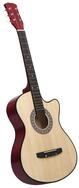 vidaXL Westerngitarre Westerngitarre Akustisch Cutaway mit 6 Saiten 38"...