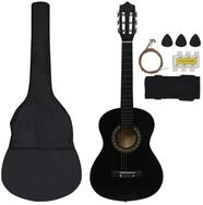 vidaXL Akustikgitarre, 8-tlg. Klassikgitarren-Set f&uuml;r Anf&auml;nger Schwarz 1/2 34"