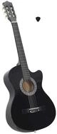 vidaXL Westerngitarre Westerngitarre Cutaway mit 6 Saiten Schwarz 38"